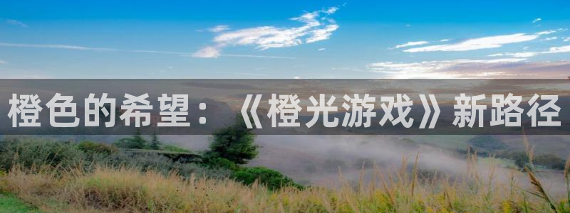 橙色的希望：《橙光游戏》新路径